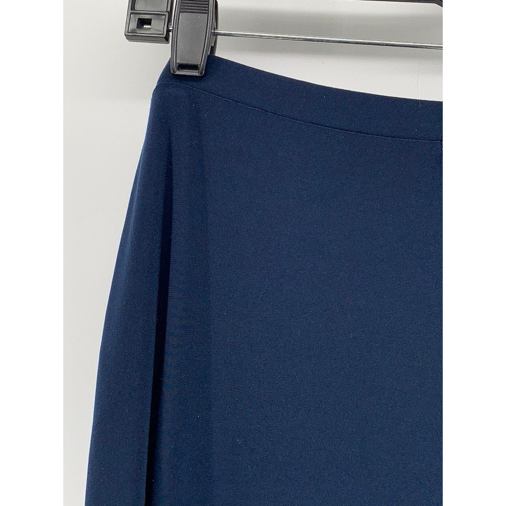 CHAPS Women's Navy Solid Pull-On Maxi Skirt SZ L