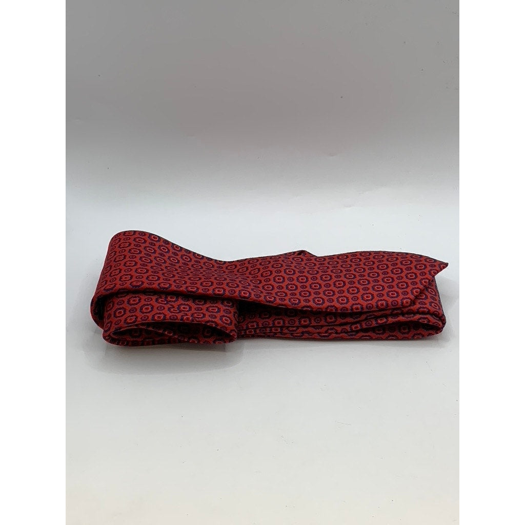 STUDIO-L Men's Red Printed Microfabric Tie SZ OS