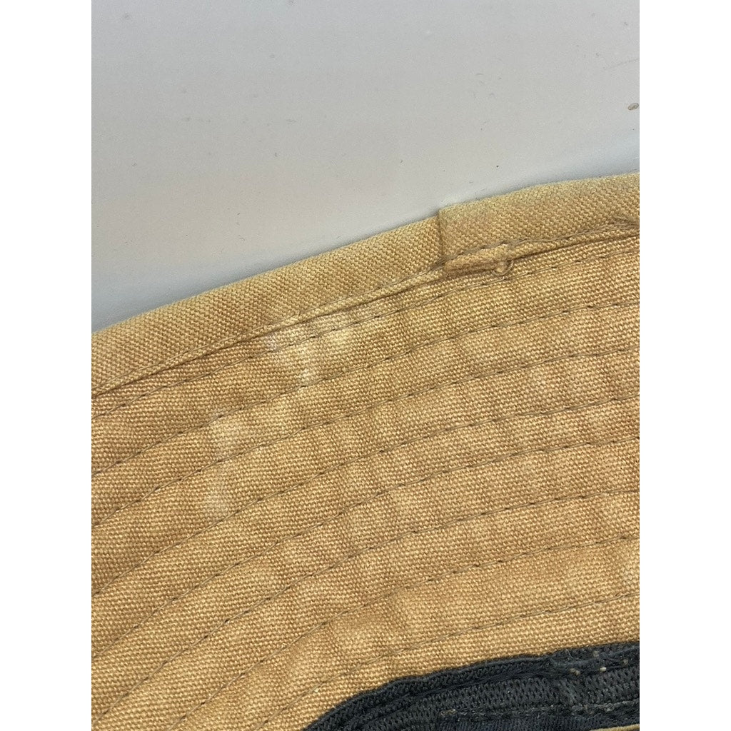 OBEY Men’s Tan Canvas Vintage Casual Neck-Tie Bucket Hat SZ OS