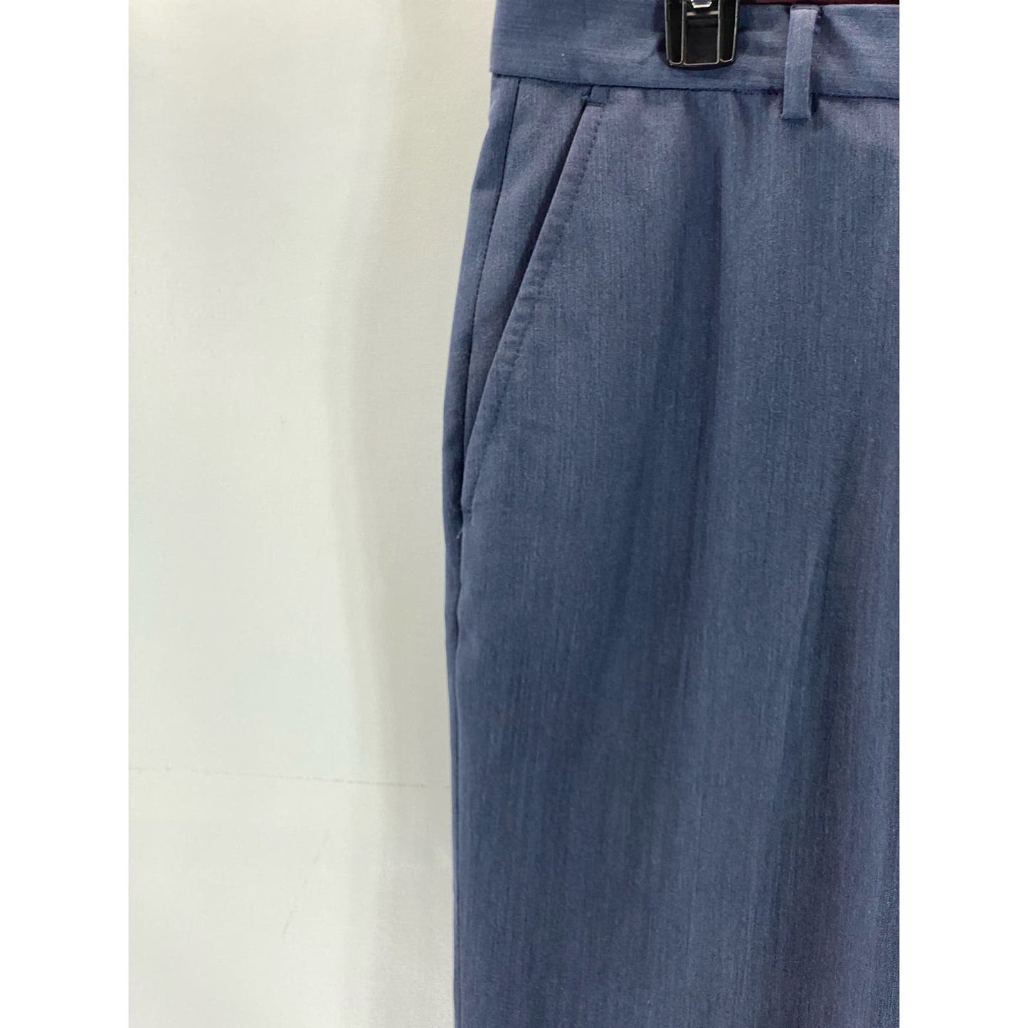 EGARA Men's Blue Flat Front Dress Pants SZ 33X30