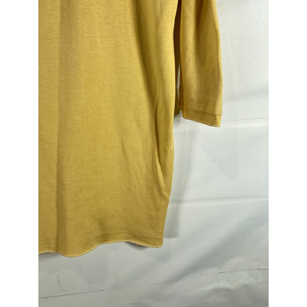 BALLOON PARIS VINTAGE Women's Mustard Collared Long Sleeve Dress SZ 1