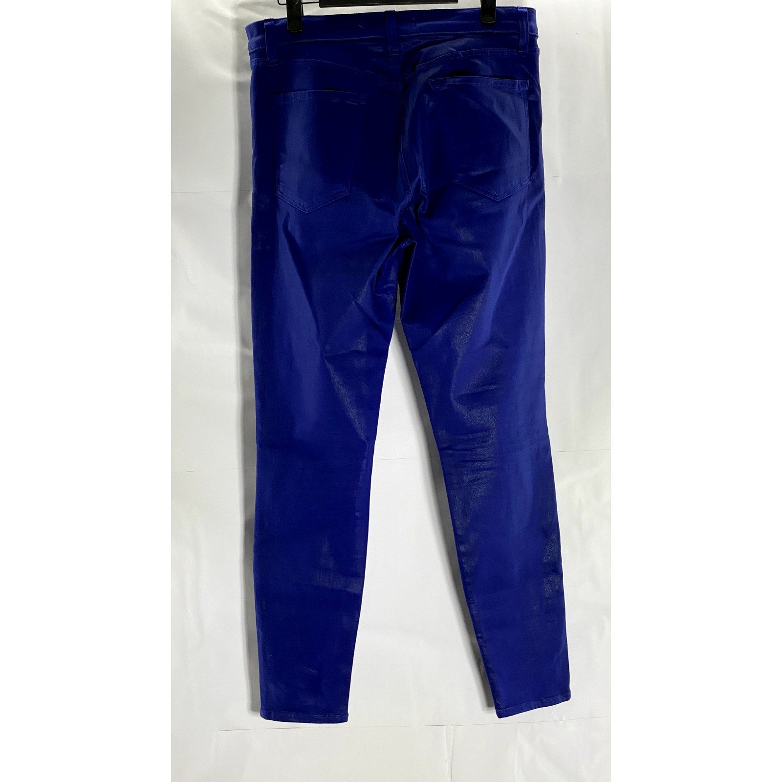 J BRAND Women's Coated Celeste Blue Alana High-Rise Cropped Skinny Pant SZ 30