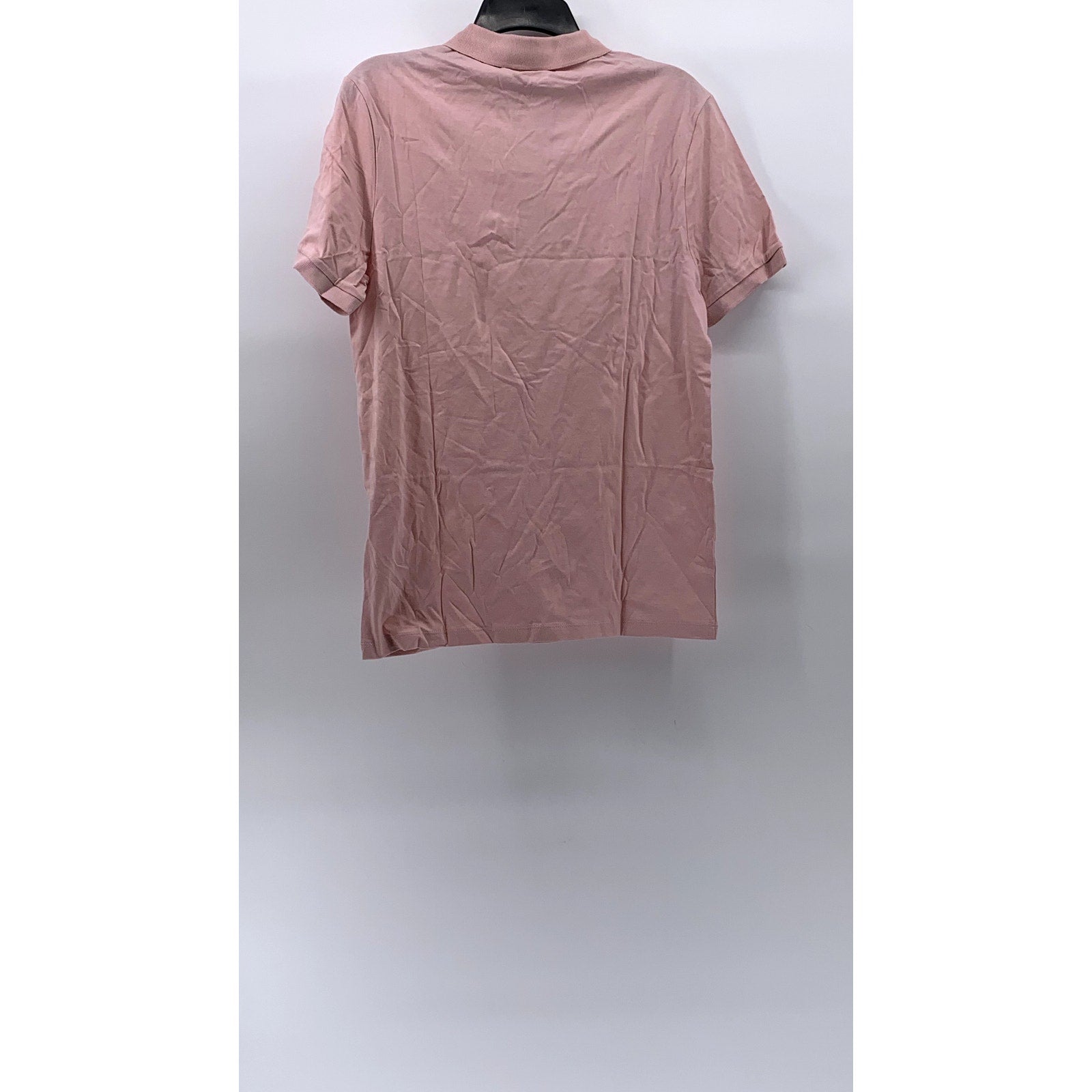 ASOS Men's Light Pink Organic Cotton Short Sleeve Polo Shirt SZ S