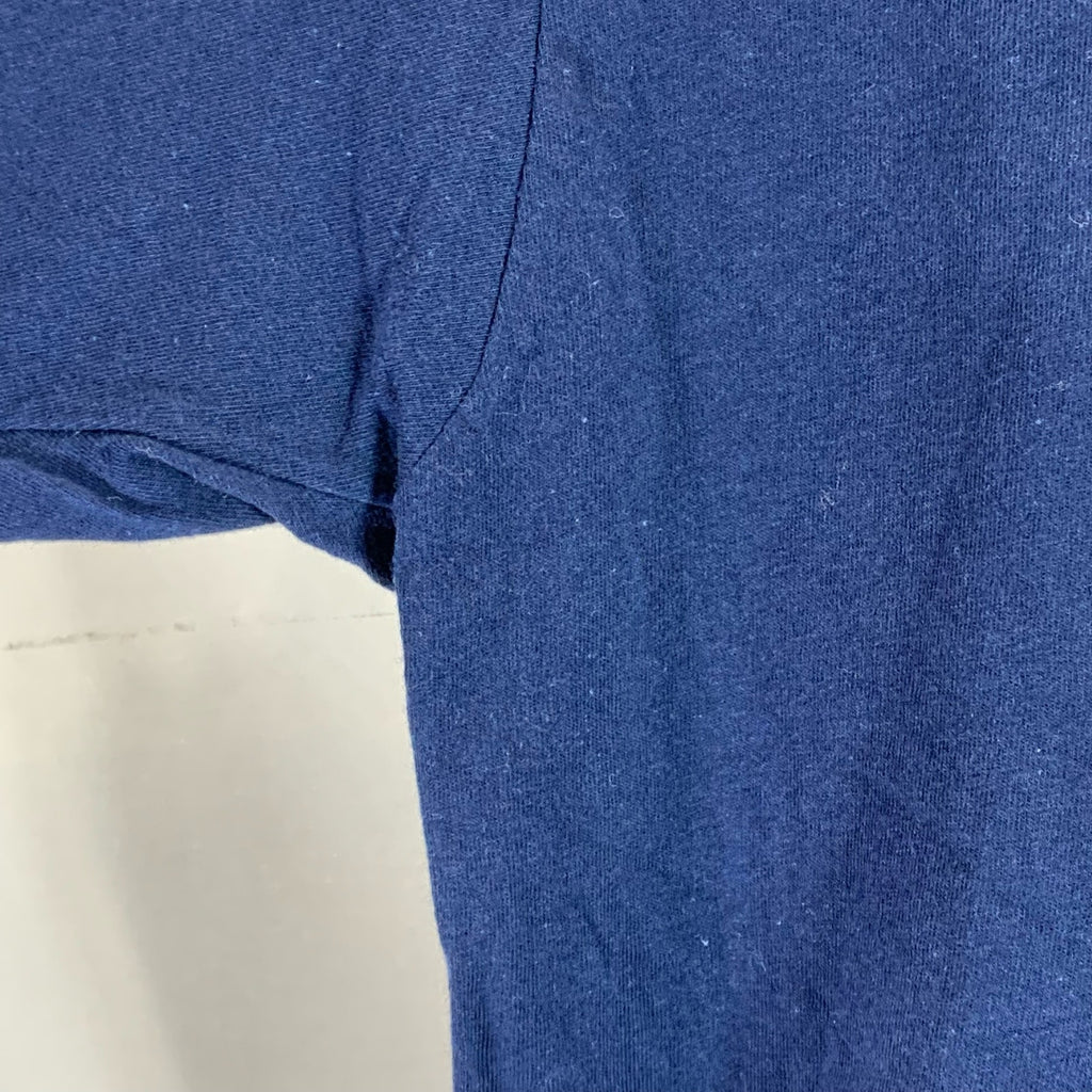 ADIDAS Men's Navy Graphic The-Go-To Short Sleeve Regular-Fit T-Shirt SZ L