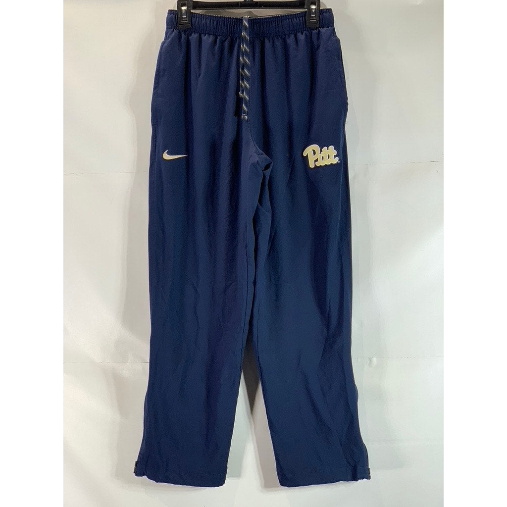 NIKE Men's Navy Dri-Fit Drawstring Zipper-Hem Pull-On Track Pant SZ M