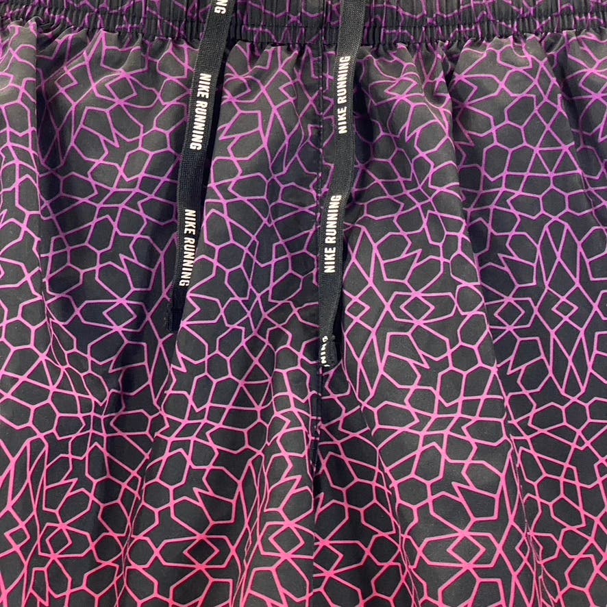 NIKE Women's Pink Starglass Printed Dri-FIT Drawstring Waist Running Shorts SZ S