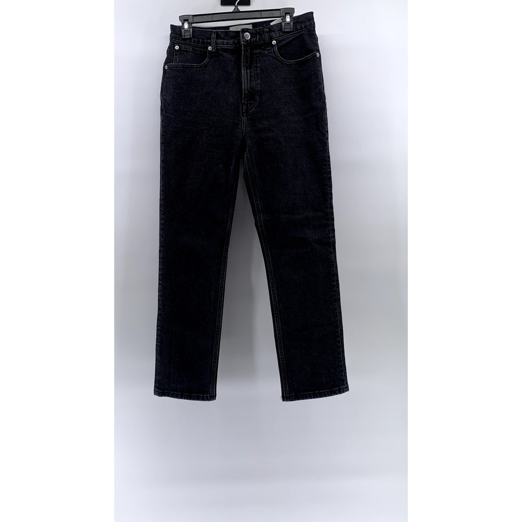 EVERLANE Women's Black Solid Denim The Way-High Slim Short Jeans SZ 28S