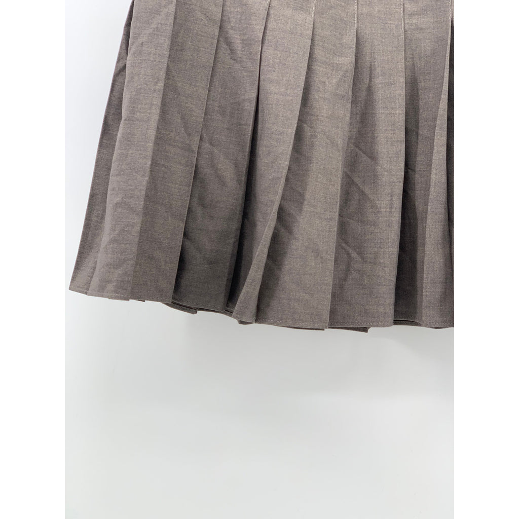 H&M Women's Gray Solid Pleated A-Line Mini Tennis Skirt SZ 4