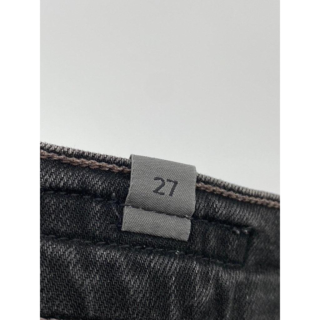 CITZENS OF HUMANITY Women's Washed Black Distressed High-Rise Skinny Jeans SZ 27