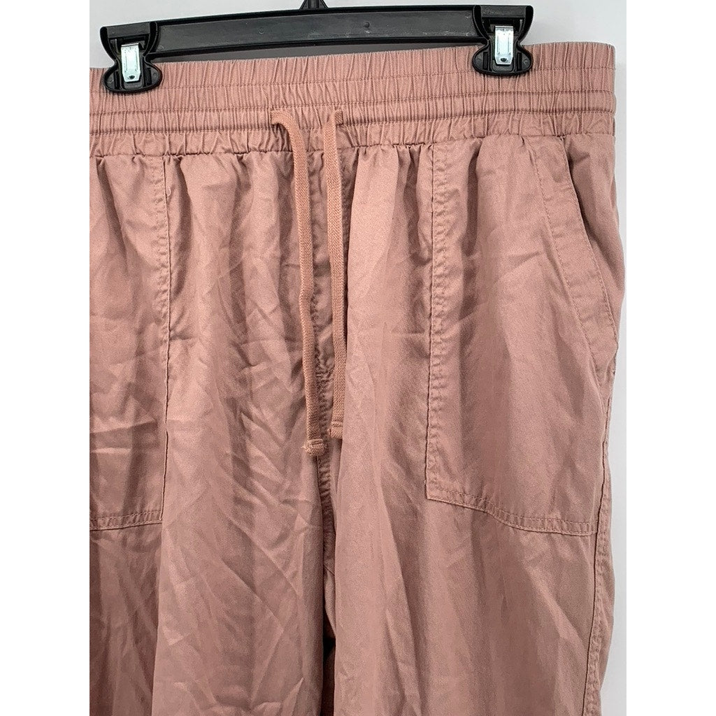 A NEW DAY Women's Dusty Pink Solid Jogger Pants SZ L
