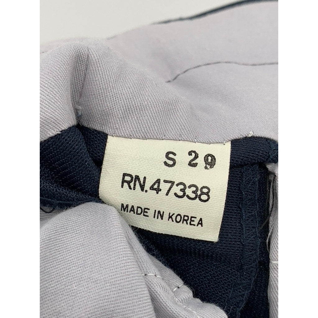 SASSON Men's Navy Flat Front Straight-Leg Pants SZ 29