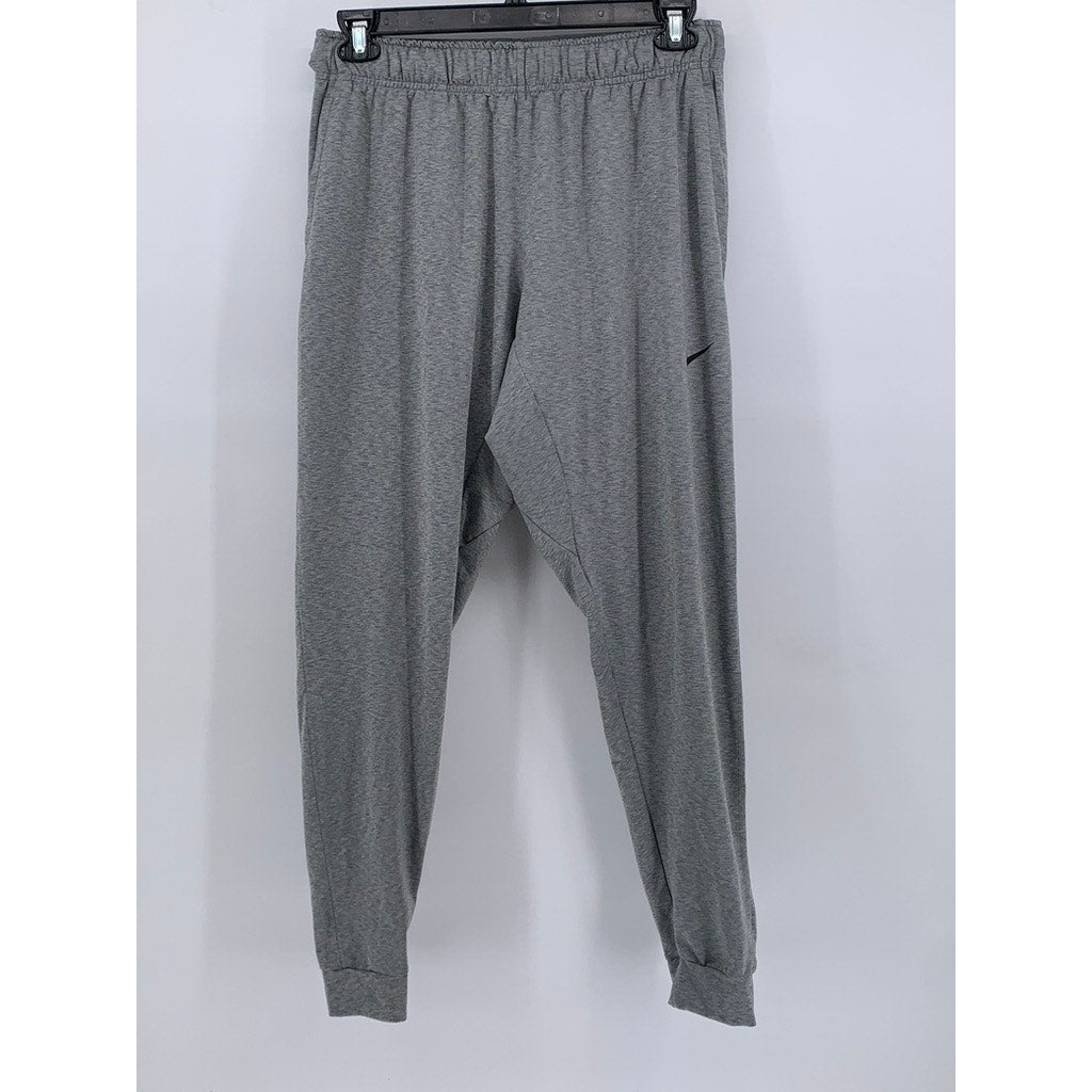 NIKE Men's Gray Dri-Fit Standard Fit Pants SZ L