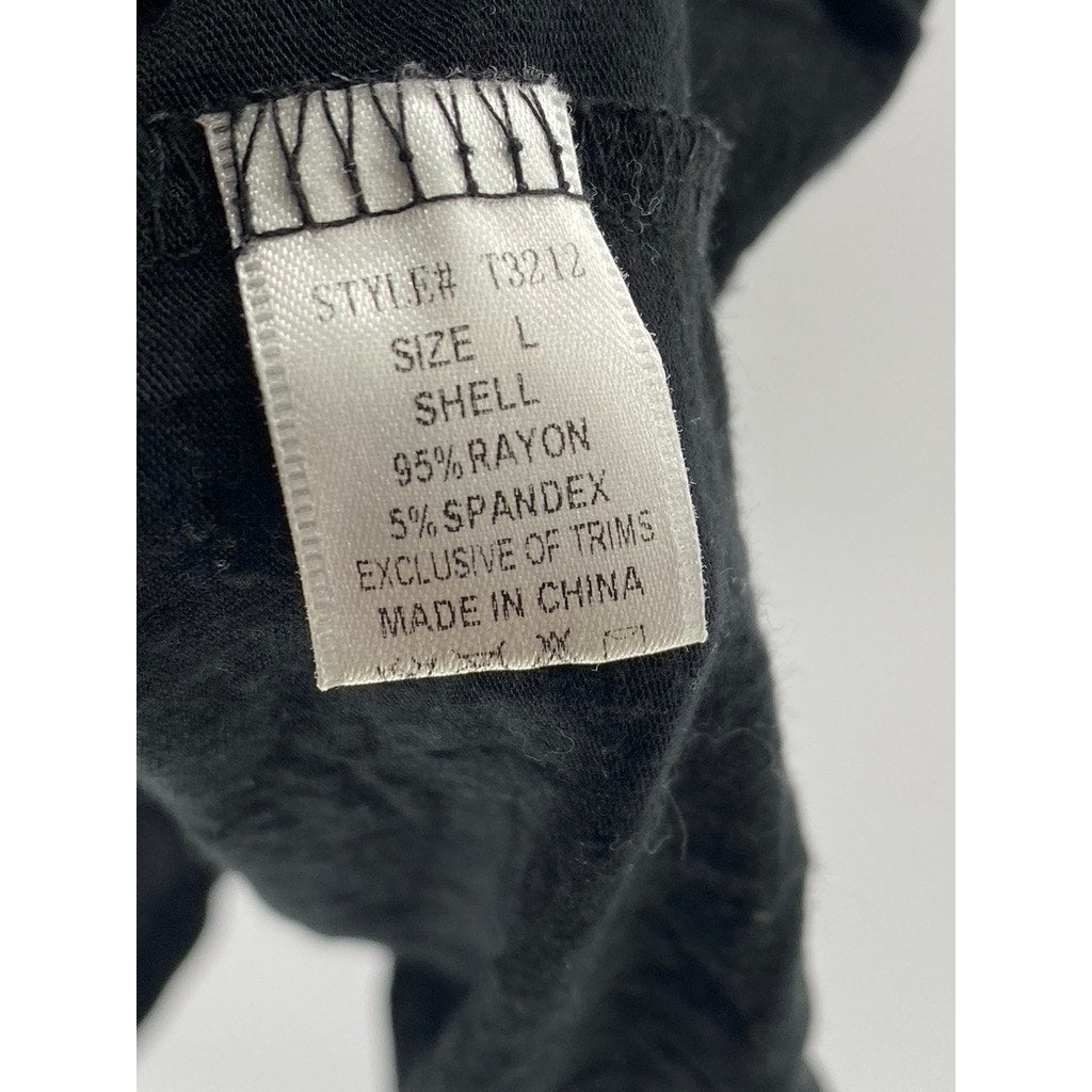 SIDE CCA Women's Vintage Black-Multi Sequin Embellished Shell Tank Top SZ L