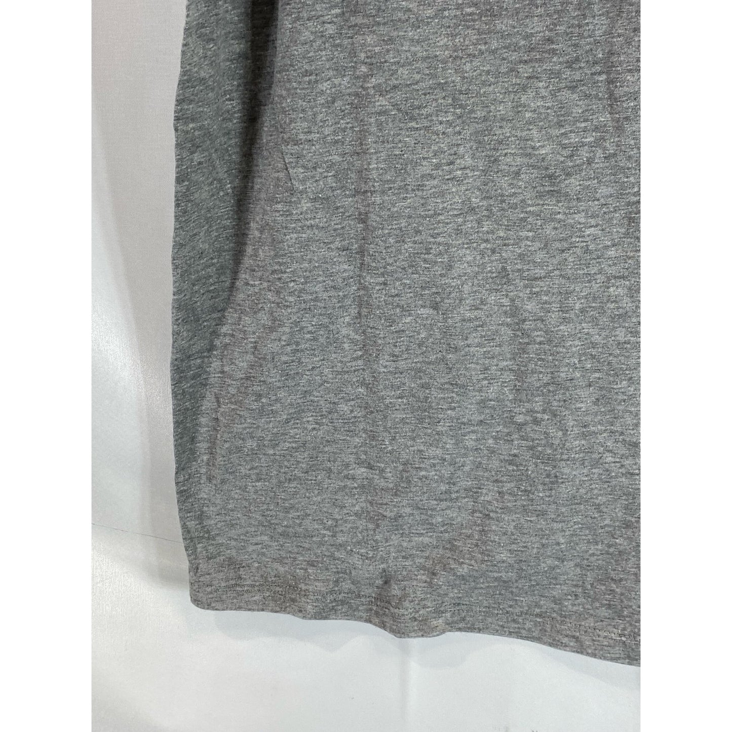 NIKE Men's Gray Crewneck Athletic-Cut Short Sleeve Shirt SZ L