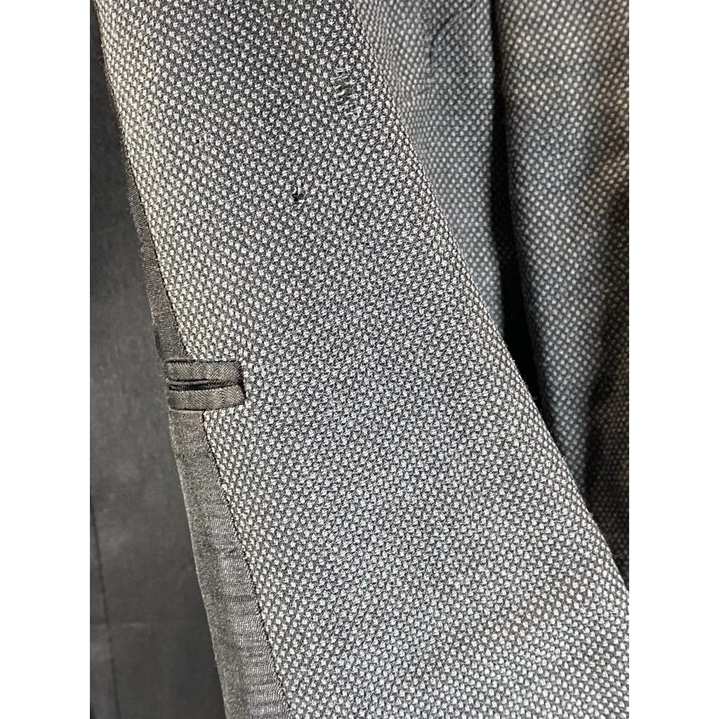 NINO CERRUTI PARIS Men's Gray Vintage Wool Regular-Fit Two-Button Blazer SZ 42R