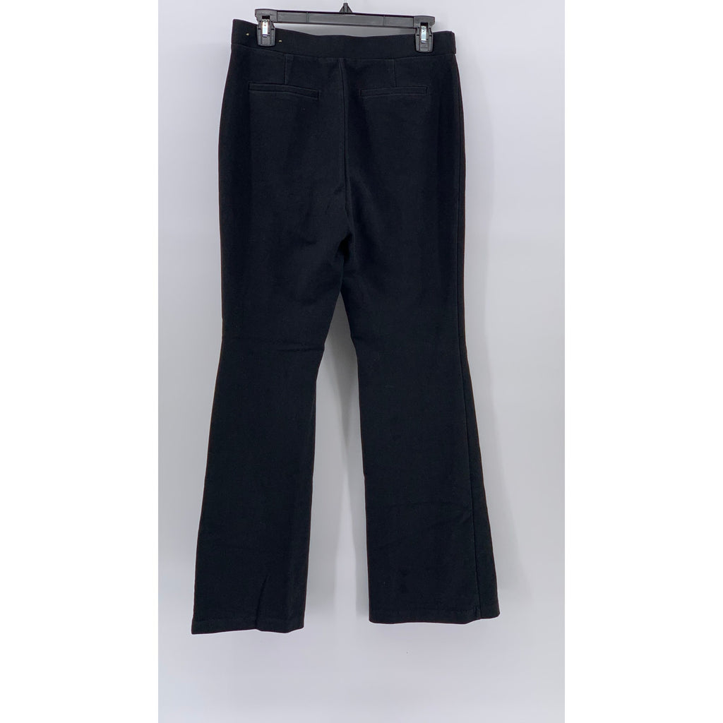 MICHAEL MICHAEL KORS Women's Black Striped Wide-Leg Pull-On Pants SZ M