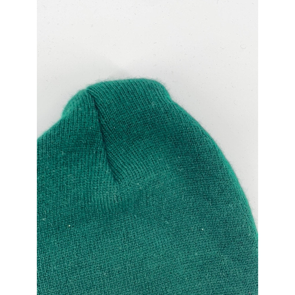 PORT AND COMPANY Men's Dark Green Knit Logo Streetwear Skater Beanie SZ OS