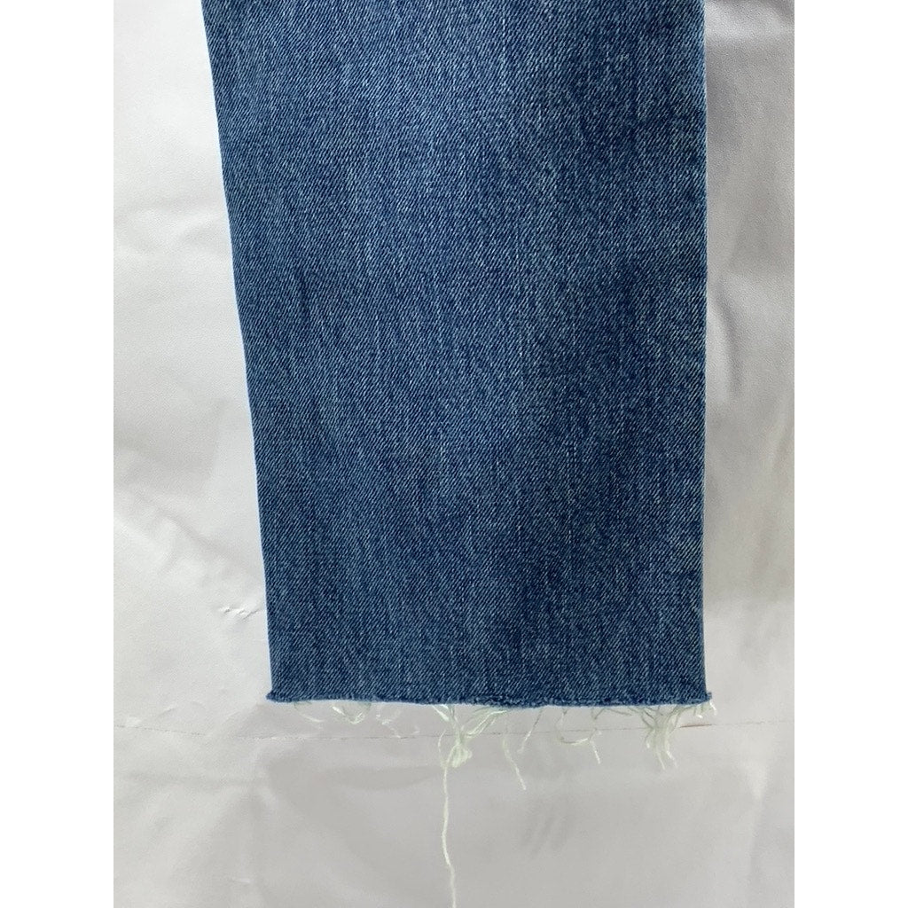 LEVI'S Women's Dark Blue Denim 534 04 Vintage Distressed Slim-Leg Jeans SZ 27X34