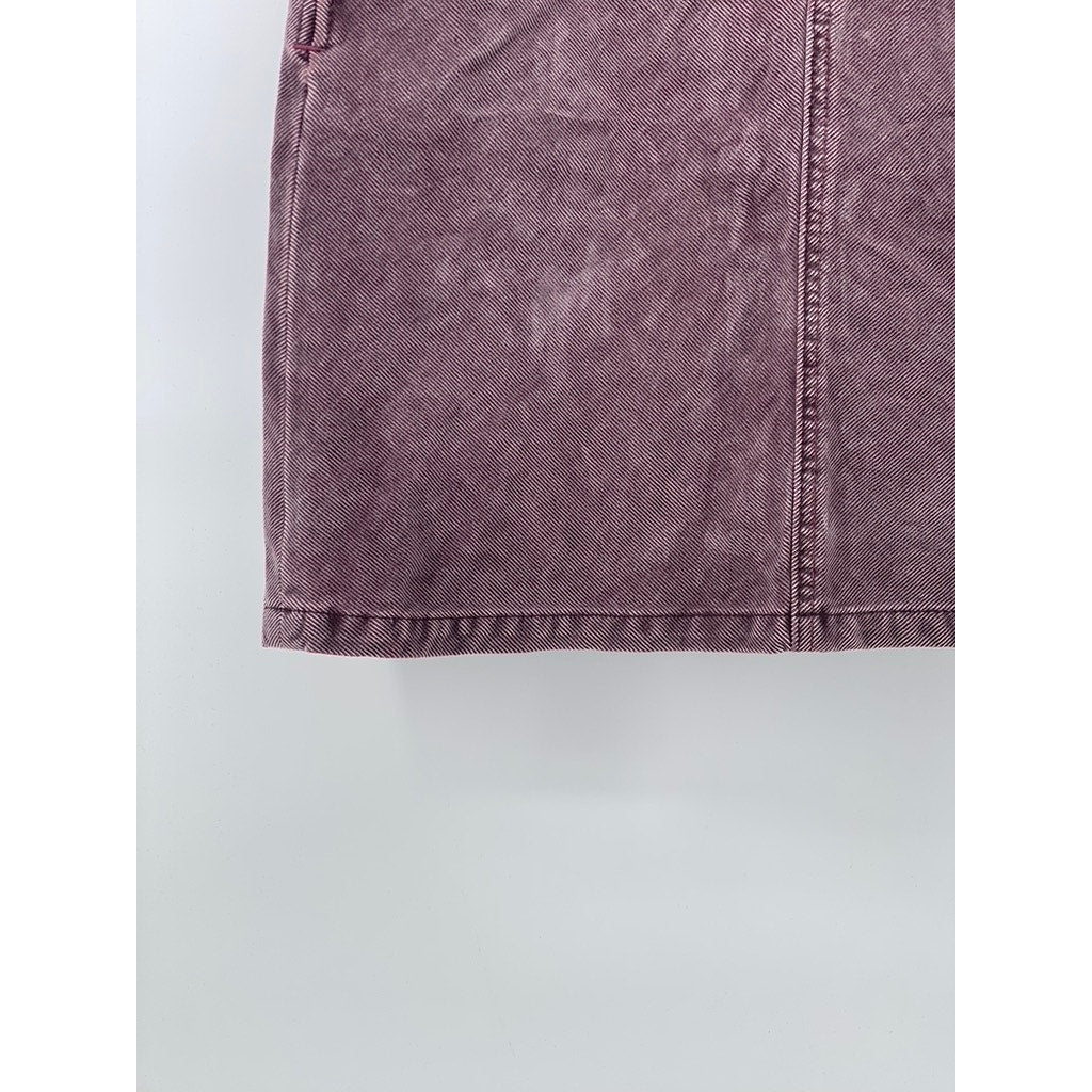 GAP JEANS Women's Vintage Burgundy Stretch Corduroy Straight Mini Skirt SZ 0