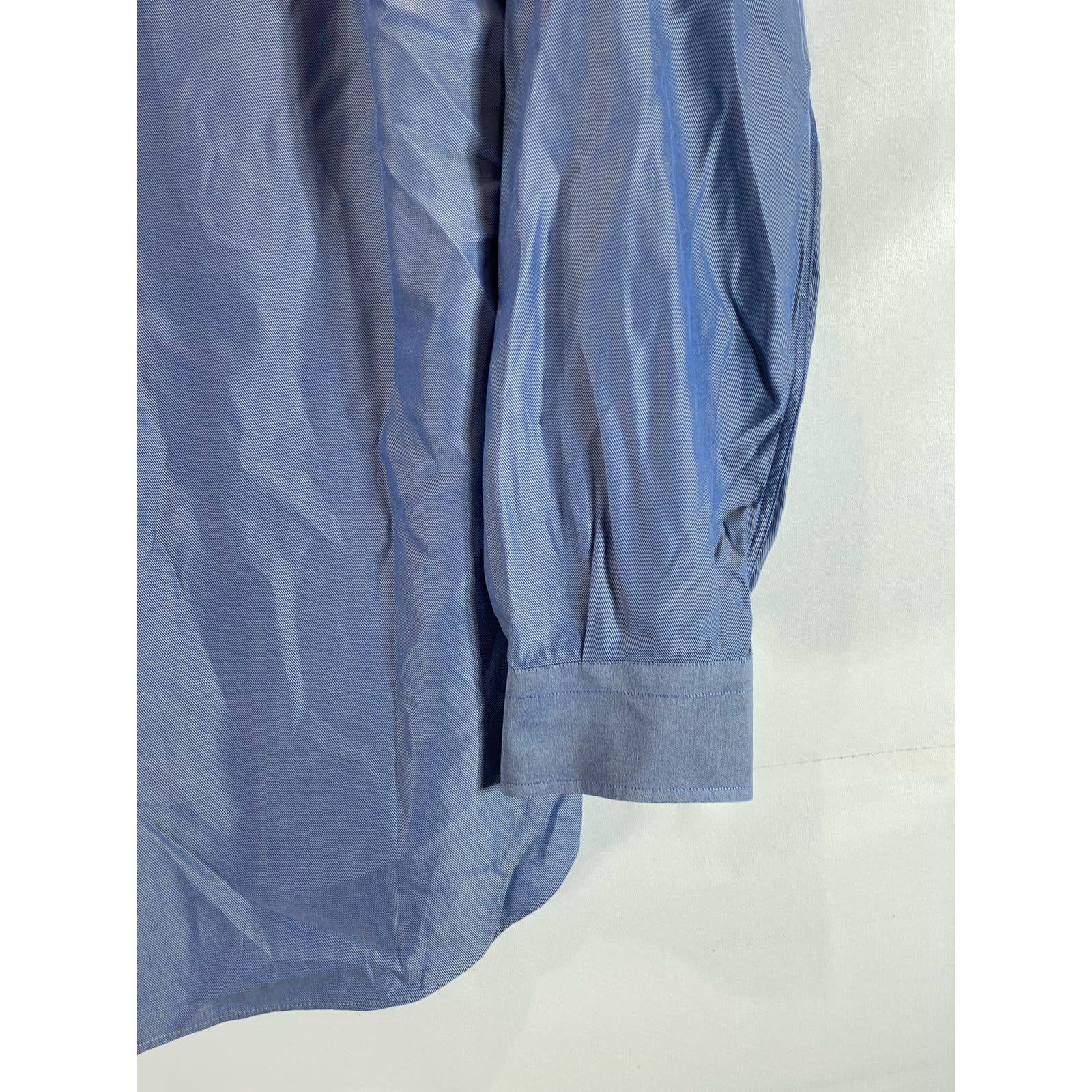 BRIONI FOR NEIMAN MARCUS Men's Blue Button-Up Long Sleeve Shirt SZ S
