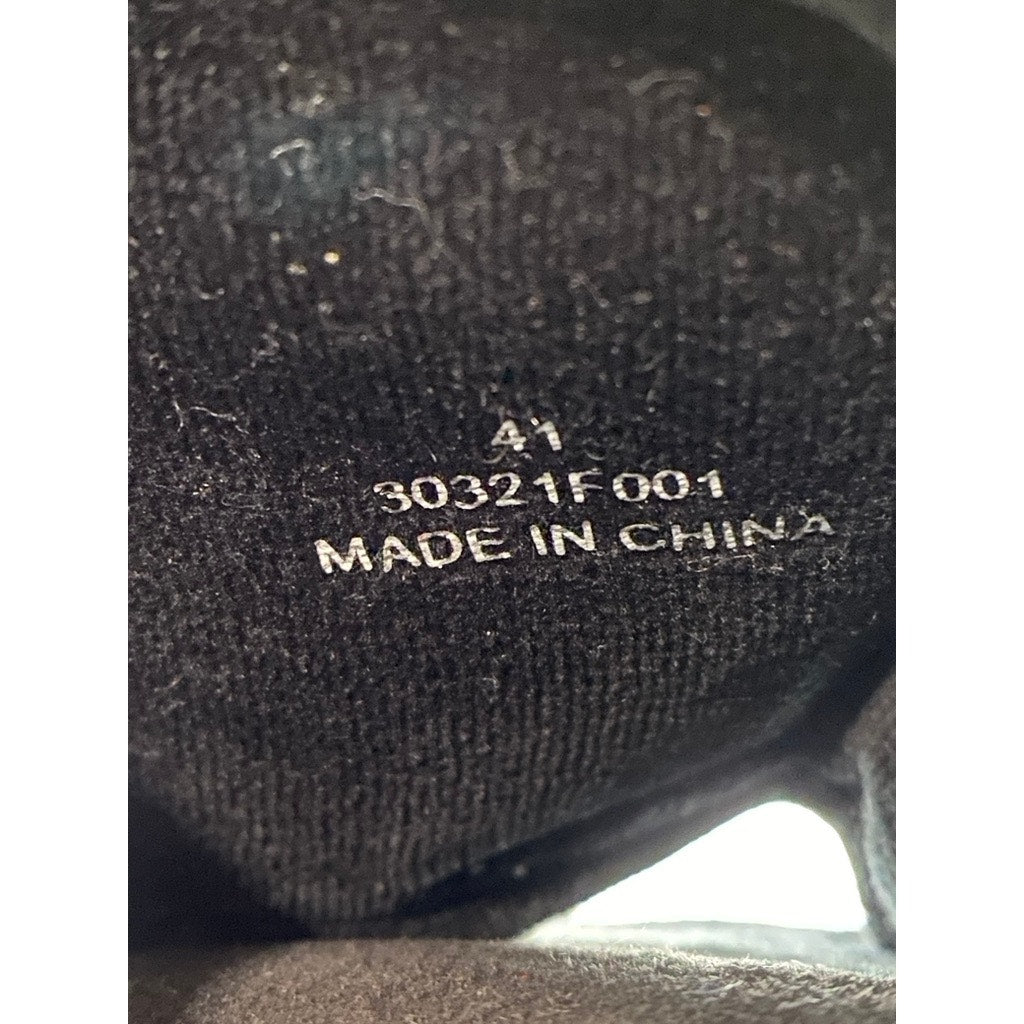 ALEXANDER WANG Women's Black-White Lana Padded Logo Slide Slippers SZ 41(US11)