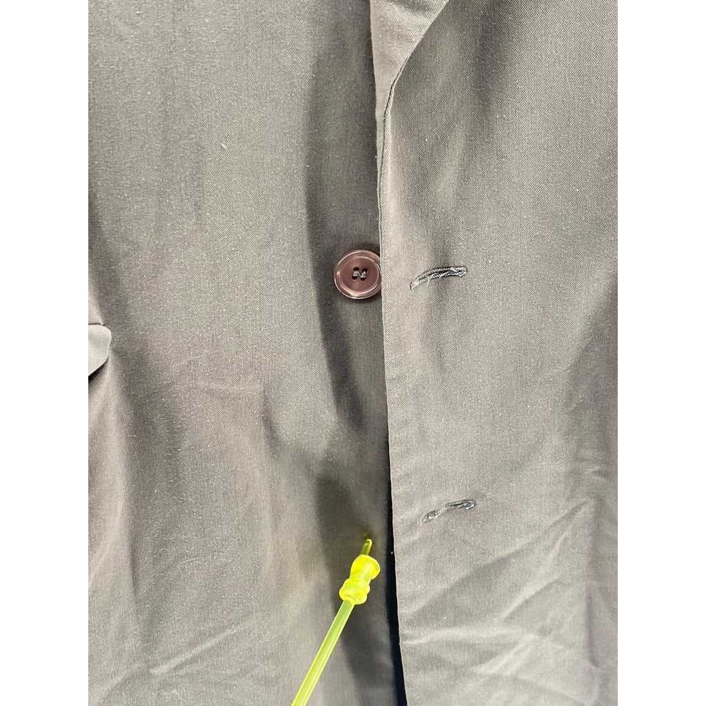 ORPHAN BIRD Women's Beige Cape Overlay Long Sleeve Button-Up Coat SZ S