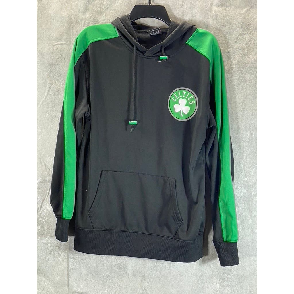 NBA Men's Black/Green Basketball Boston Celtics Graphic Pullover Hoodie SZ M