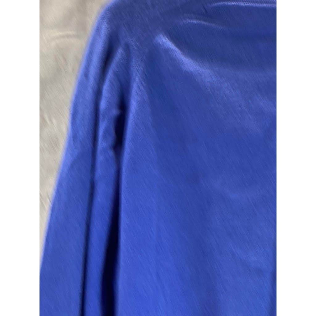 LANDS' END Men's Tall Royal Blue V-Neck Lambswool Pullover Sweater SZ L/T