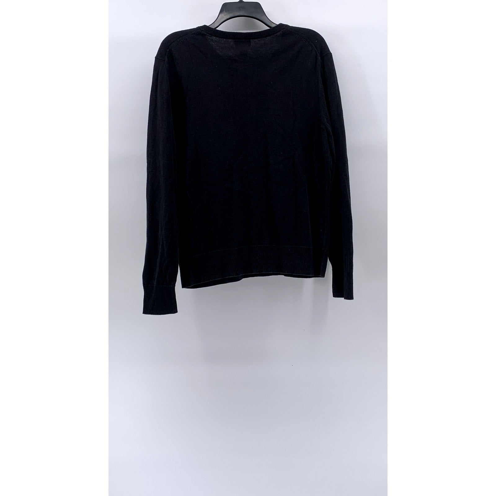 OLD NAVY Men's Black V-Neck Knit Pullover Sweater SZ M