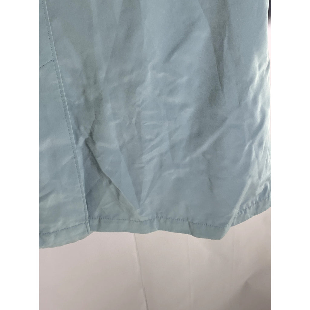 NEW YORK & COMPANY Women's Light Blue Button-Up Long Sleeve Coat SZ L