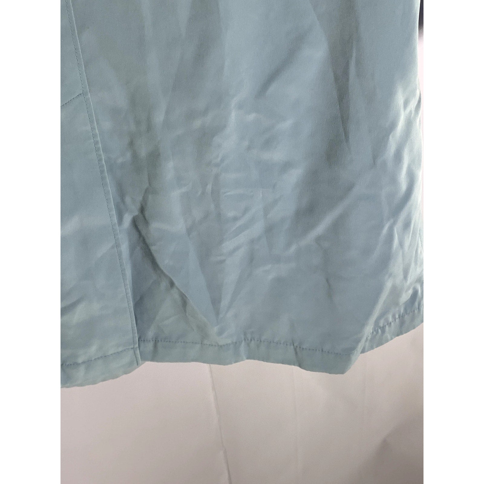 NEW YORK & COMPANY Women's Light Blue Button-Up Long Sleeve Coat SZ L