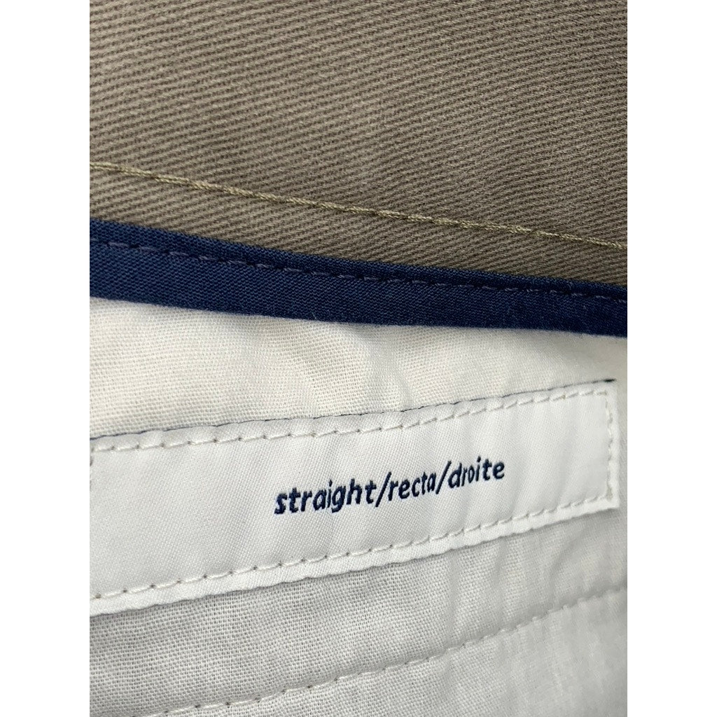 AMAZON ESSENTIALS Men's Taupe Straight-Leg Chino Pants SZ 35X30