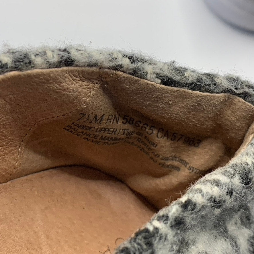 CASLON Women's Black/White Knit Slip-on Platform Sneakers SZ 7.5