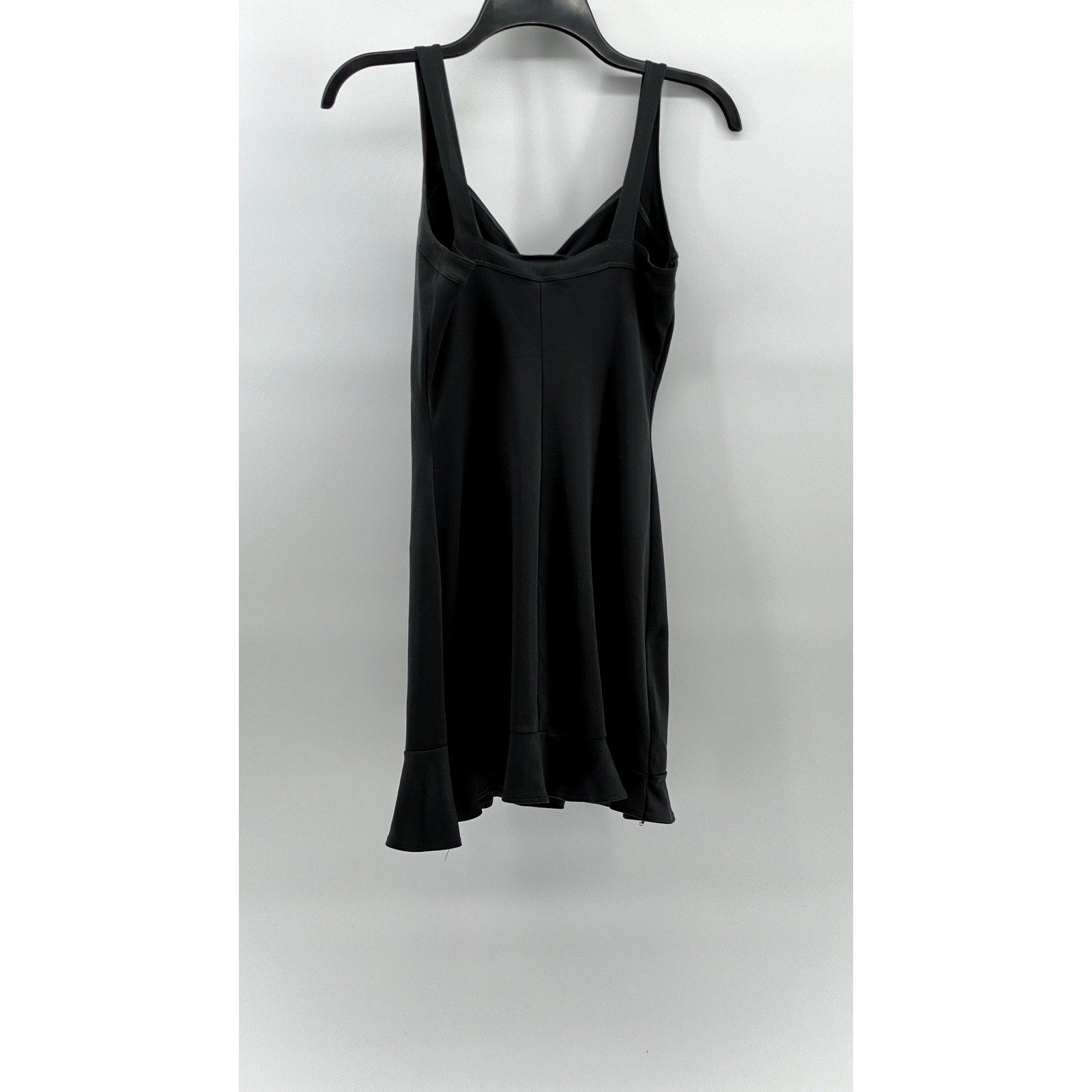 CEDUXION Women's Charcoal Gray Vintage 90's V-Neck Mini Dress SZ M