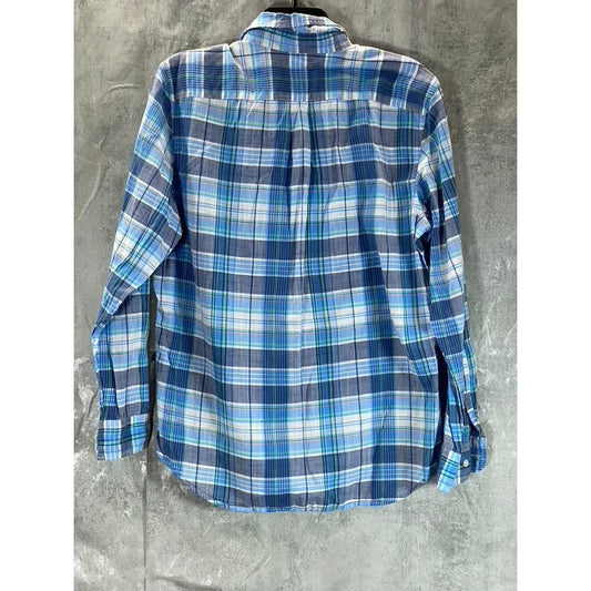 VINEYARD VINES Men's Moonshine Blue Plaid Smith Point Classic Tucker Shirt SZ M