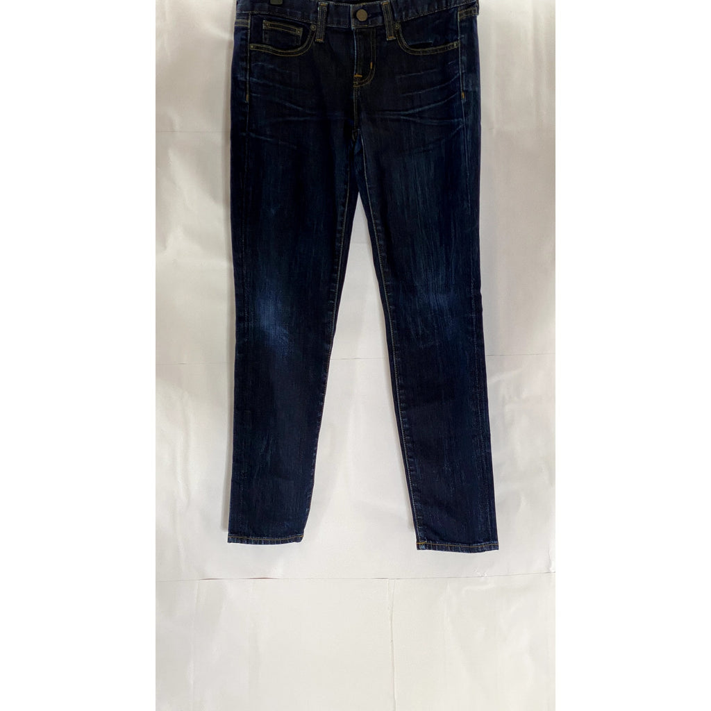 J. CREW Women's Dark Blue Denim Toothpick Skinny-Leg Five-Pocket Ankle Jean SZ27