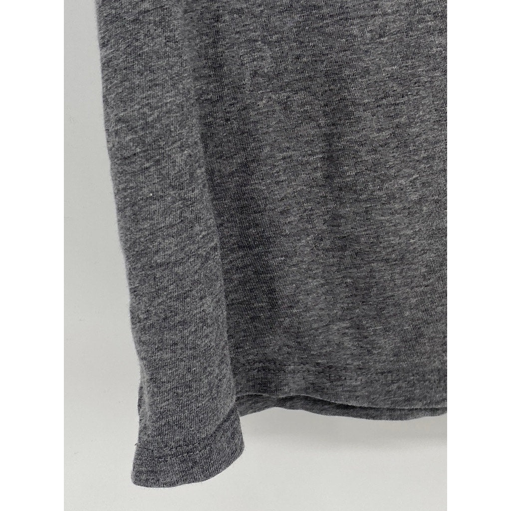 EVERLANE Women's Dark Gray The Box Crewneck Short Sleeve Cotton Top SZ S