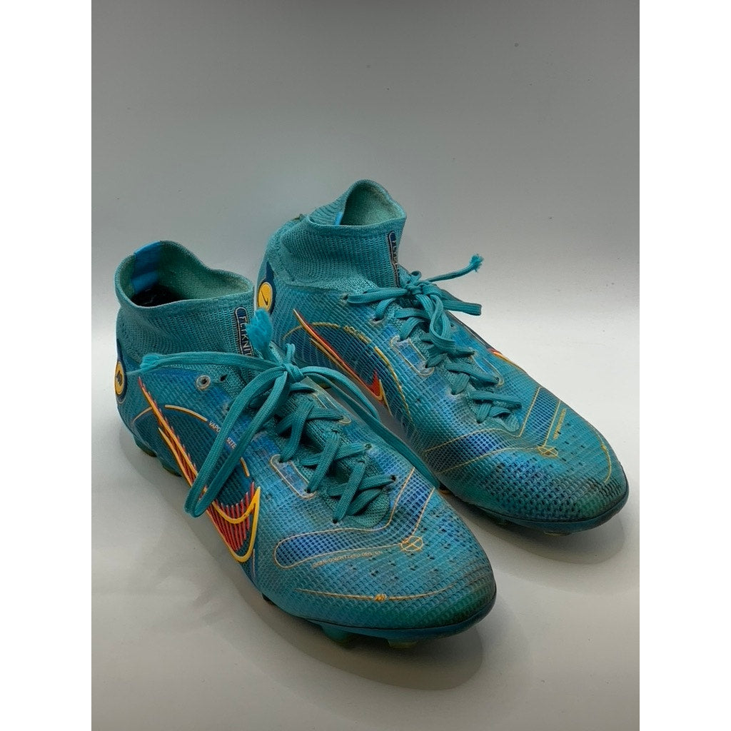 NIKE Women's Teal Blue Murcurial Fit360 FlyKnit Soccer Cleats SZ 7.5