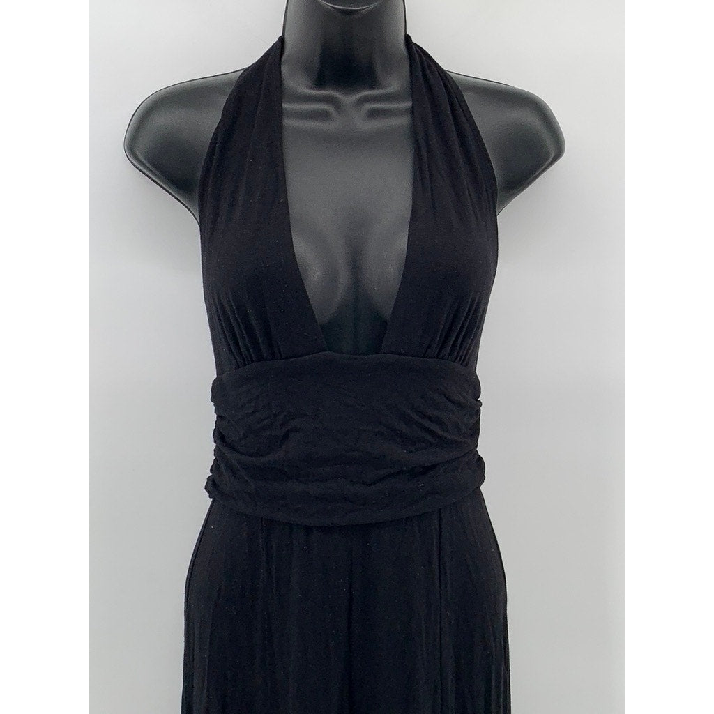 ASOS Women's Black Halter V-Neck Jumpsuit SZ 6