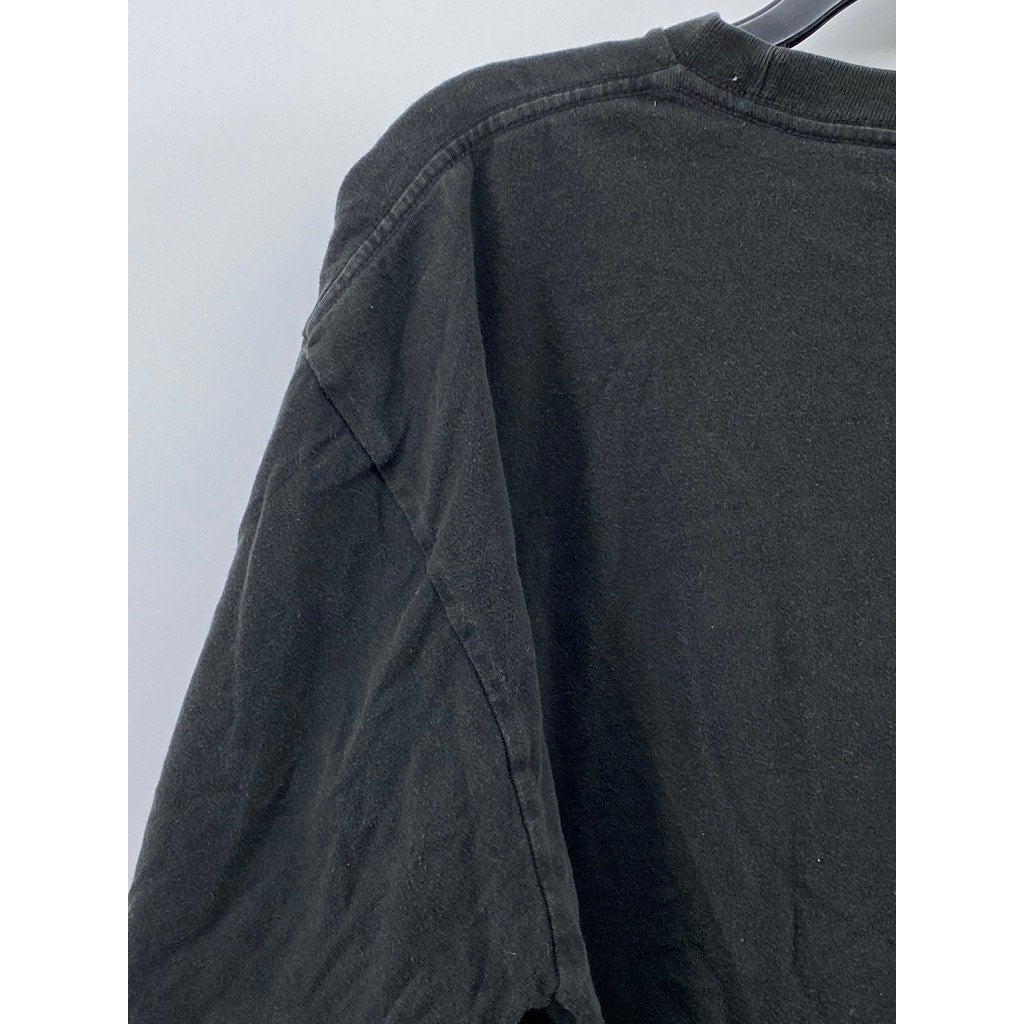 FANATICS Men's Black New York Yankees Logo Crewneck Short Sleeve T-Shirt SZ XL