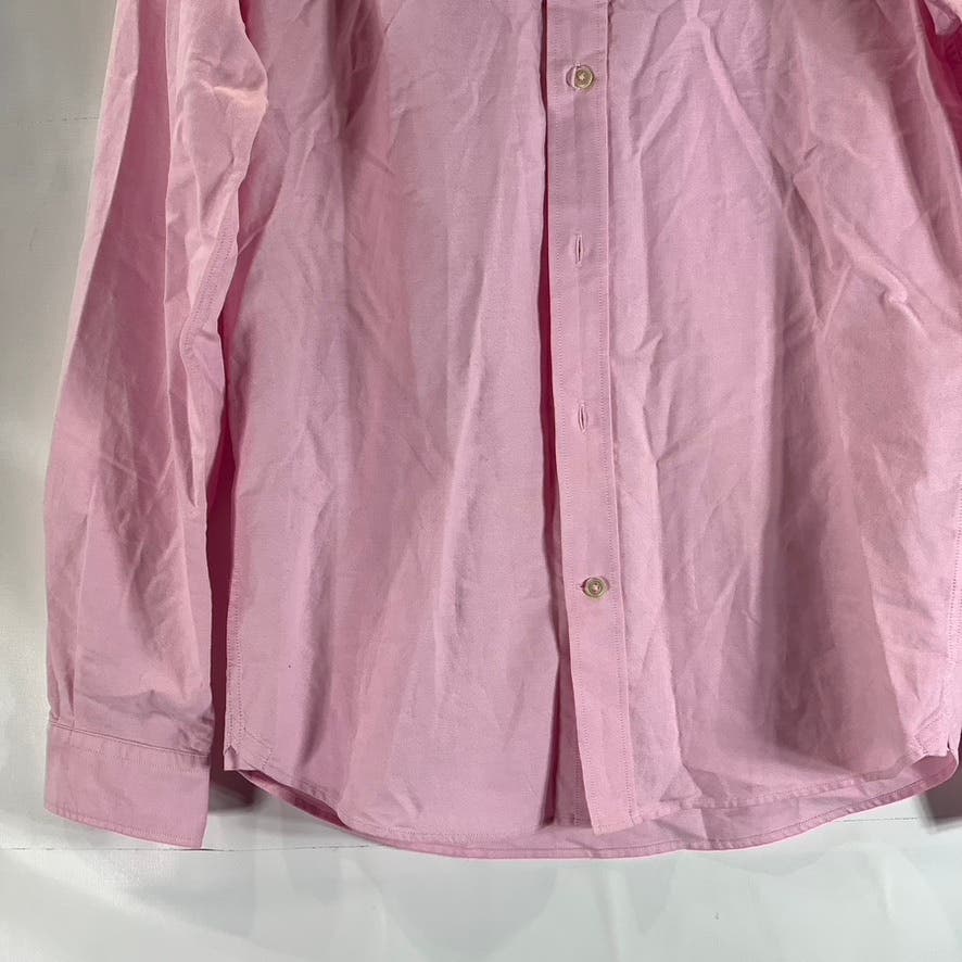 PAUL SMITH Jeans Men's Pink Tailored-Fit Button-Up Long Sleeve Shirt SZ S
