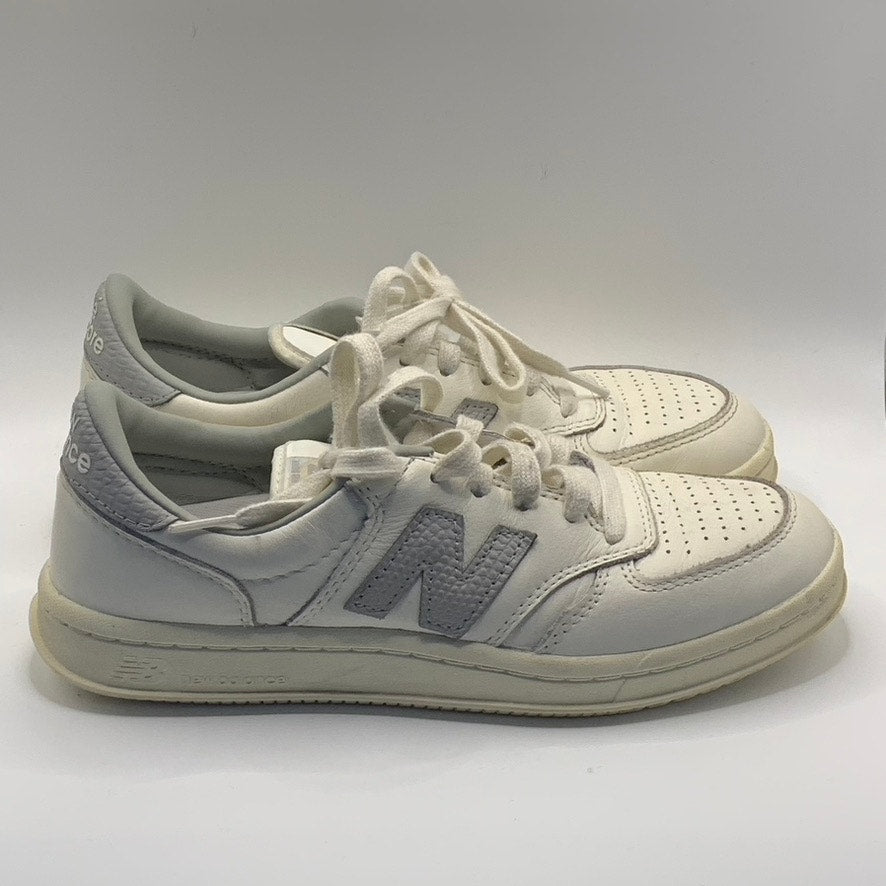 NEW BALANCE Men's White/Gray T500 Aime Leon Dore Lace-Up Sneakers SZ 6