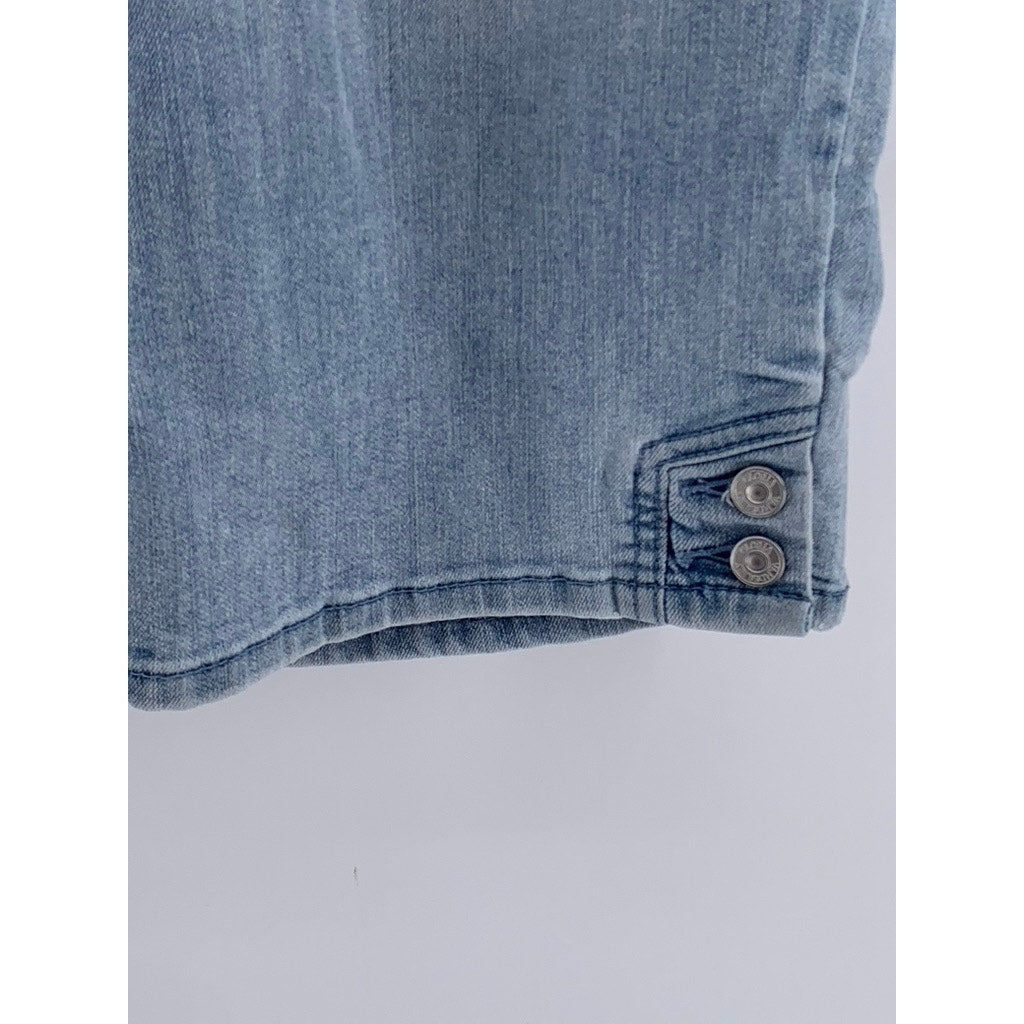 GLORIA VANDERBILT Women's Blue Denim All Around Slimming Effect Capri SZ 14