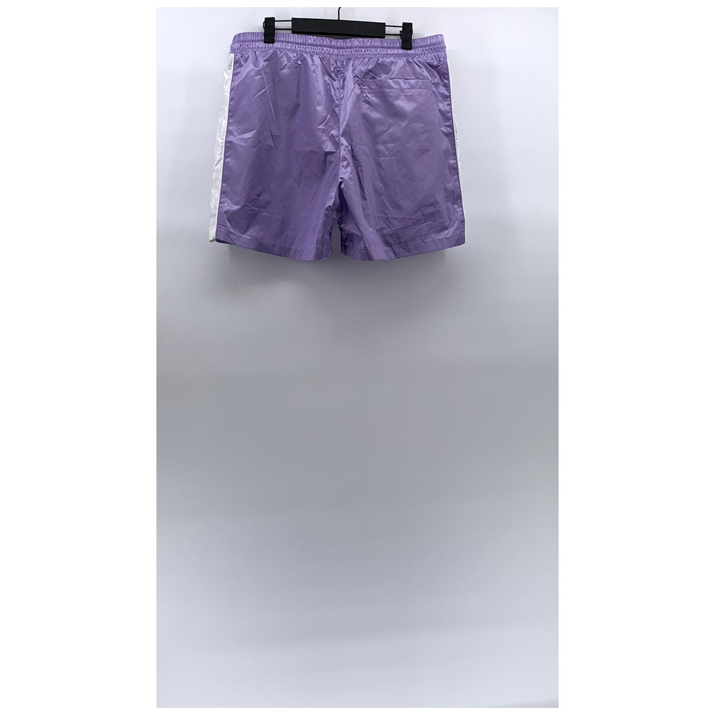 WTHRS Men's Lilac-White Side Stripe Drawstring Activewear Shorts SZ M