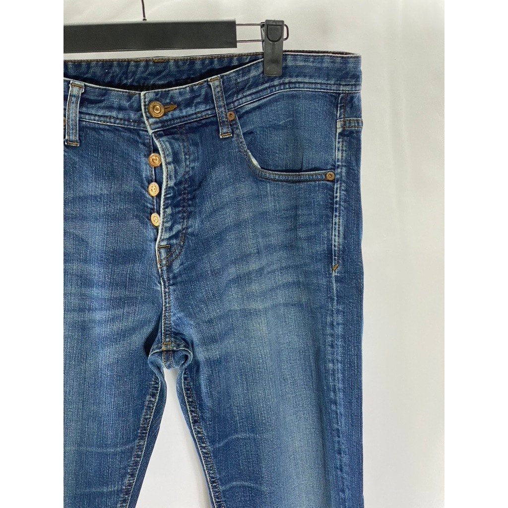 SISSY BOY Men's Dark Blue Denim Balthasar Regular-Fit Straight-Leg Jean SZ 32x32