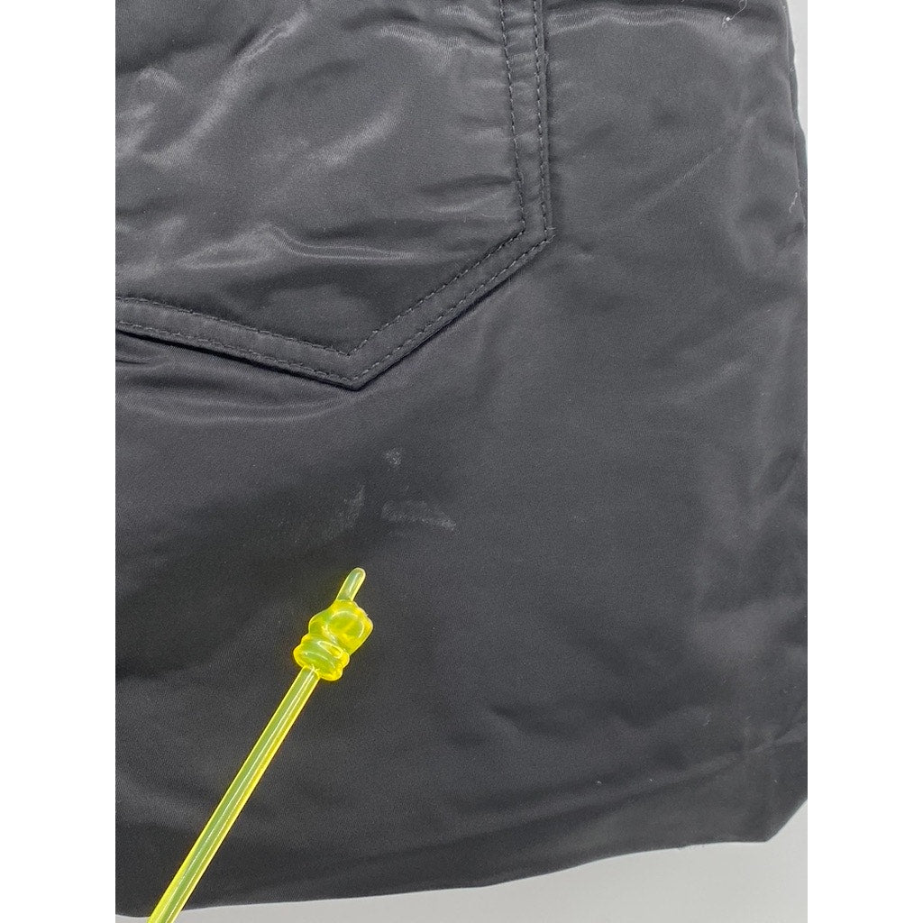 MM6 MAISON MARGIELA Women's Black Padded Straight Mini Skirt SZ 40(US-S)