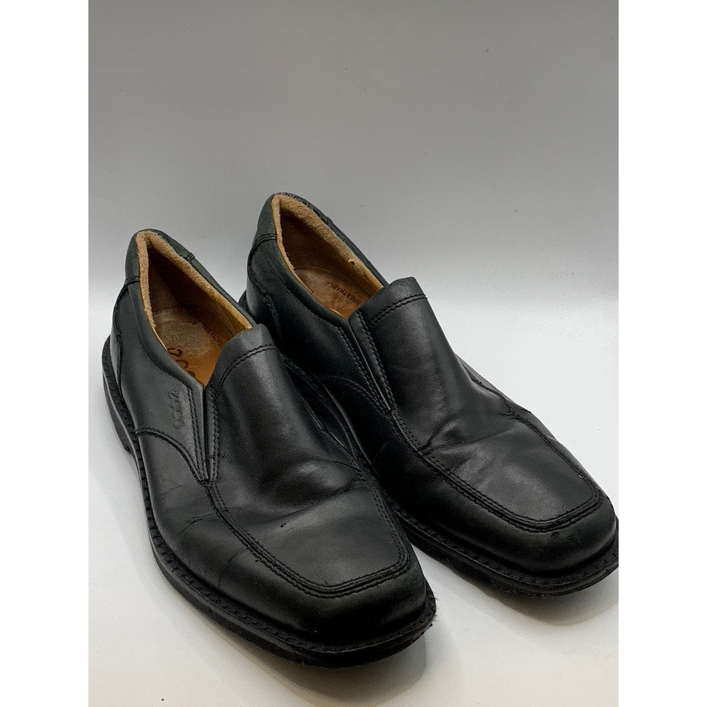 ECCO Men's Black Leather Seattle Slip-On Loafers SZ 43(9/9.5)