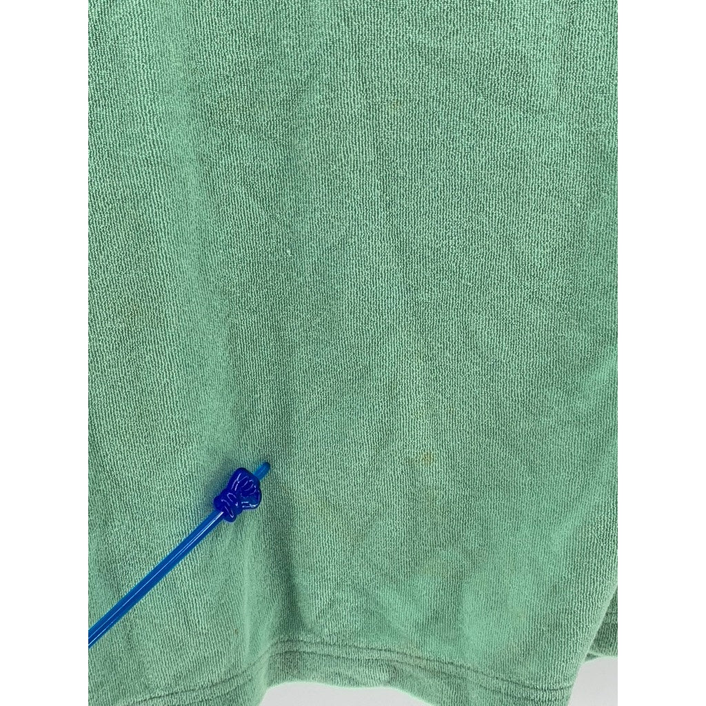 H&M Men's Mint Green Relaxed-Fit Polo Shirt SZ L