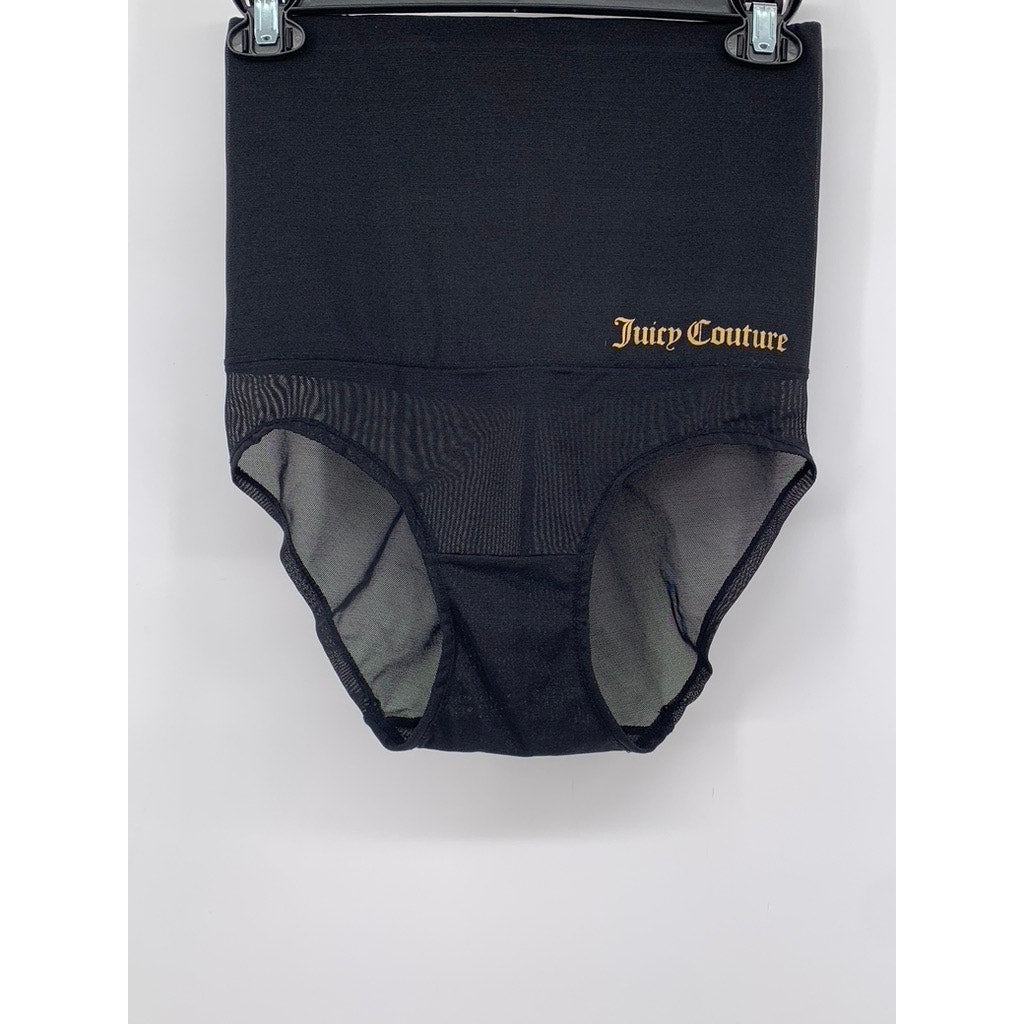JUICY COUTURE Women's Black Mesh Shaping Briefs SZ M