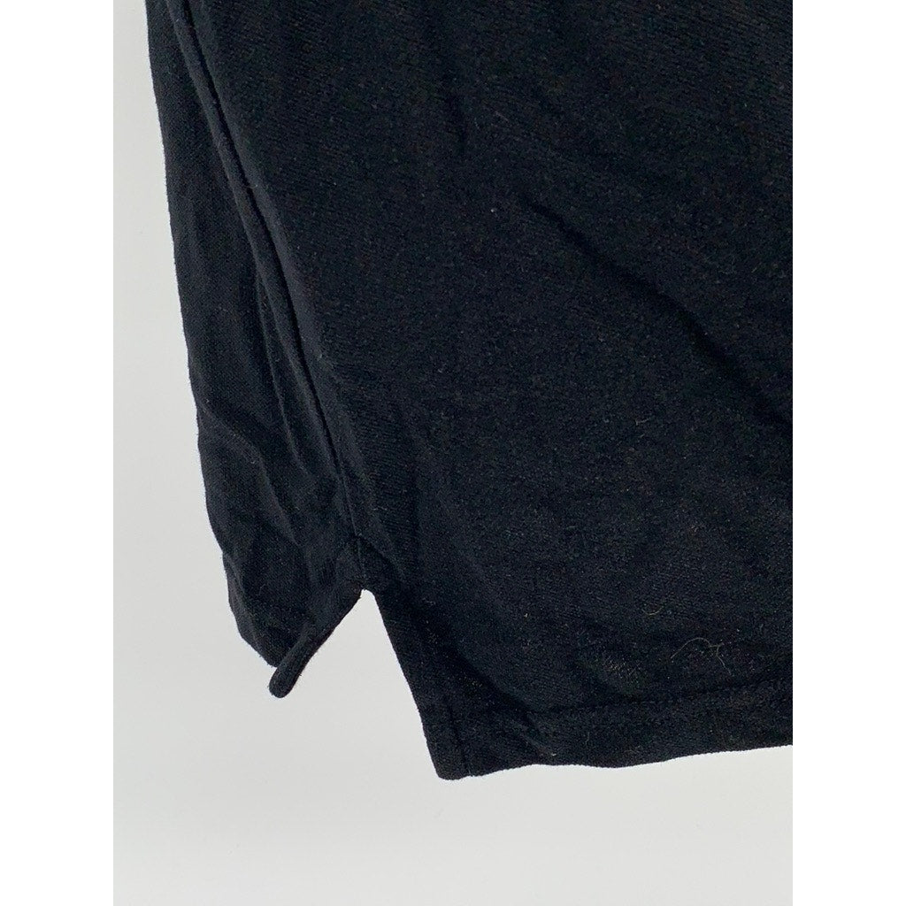 OLD NAVY Men's Black Solid Casual Cotton-Blend Regular-Fit Short Sleeve Polo SZL